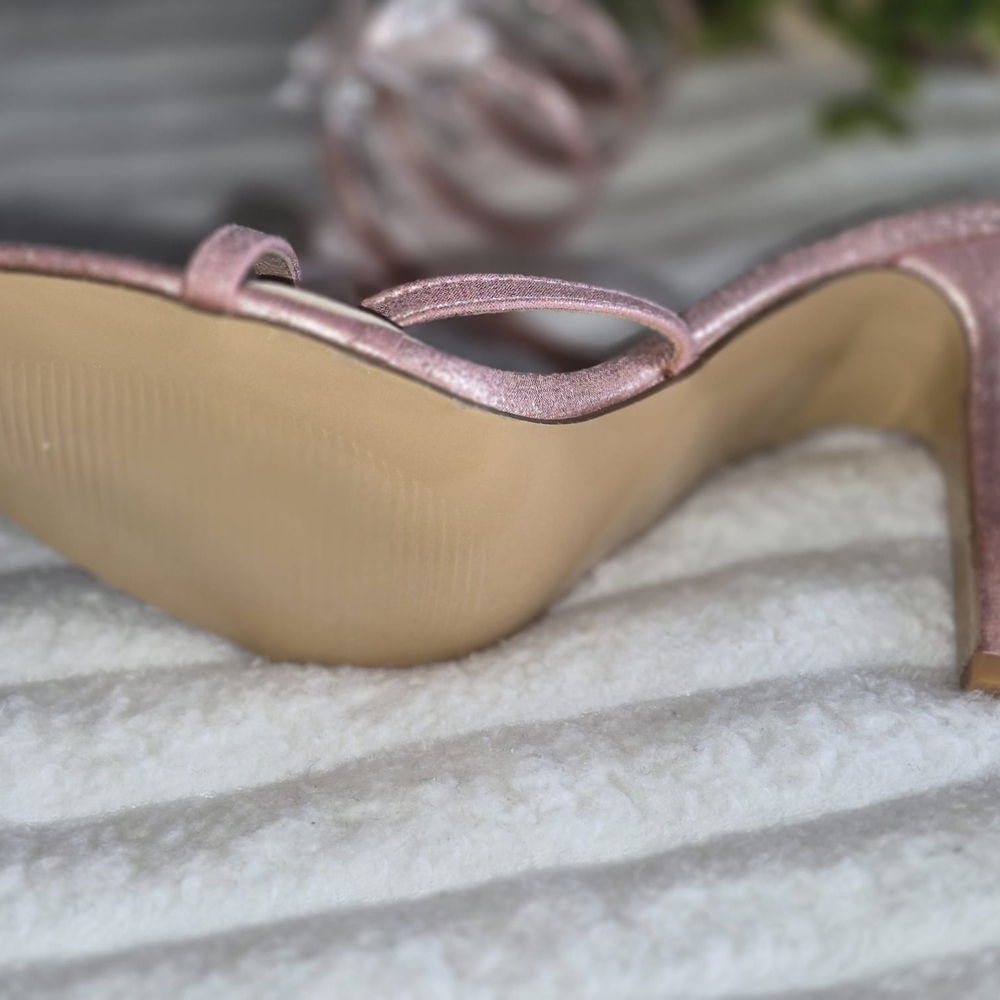 Elegant Pink Strappy Heels - Picture 5 of 7